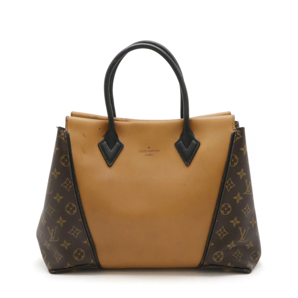 LOUIS VUITTON Monogram Tote W Bag Handbag Noisette